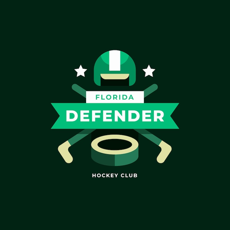 Gratis Vektor flat design landhockey logo