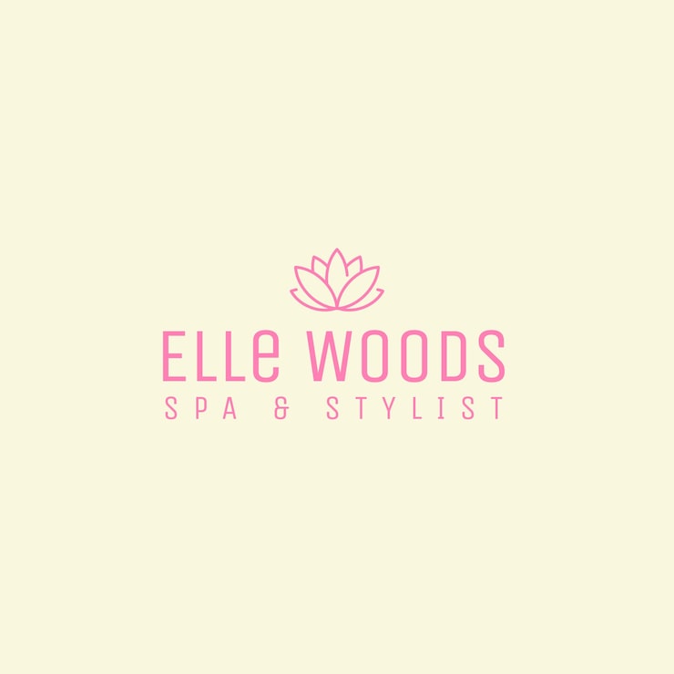 Gratis Vektor flat design spa logo mal