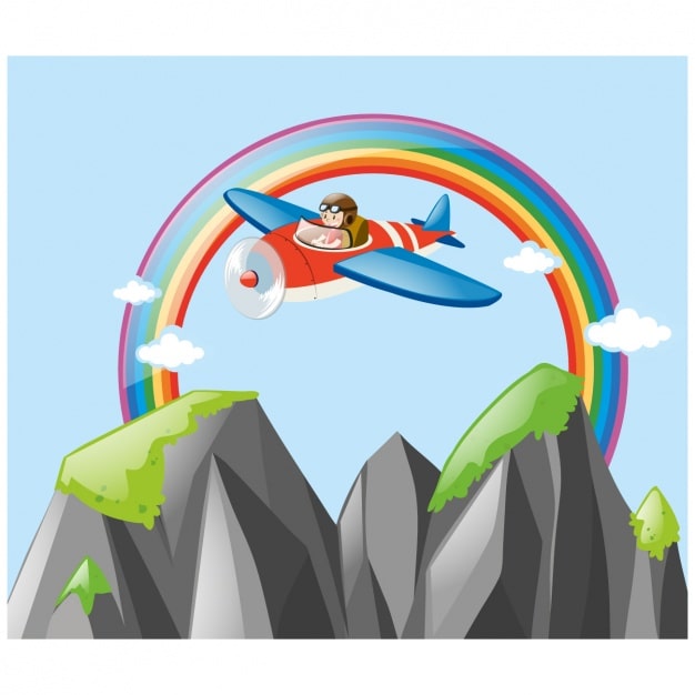Gratis Vektor fly som flyr bakgrunnsdesign