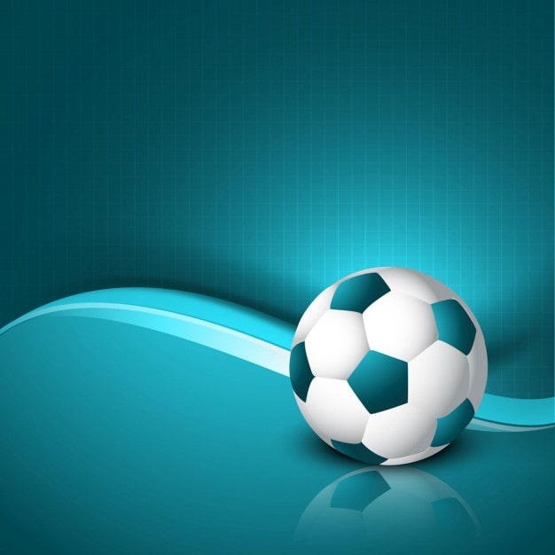 Gratis Vektor fotball turkis bakgrunn