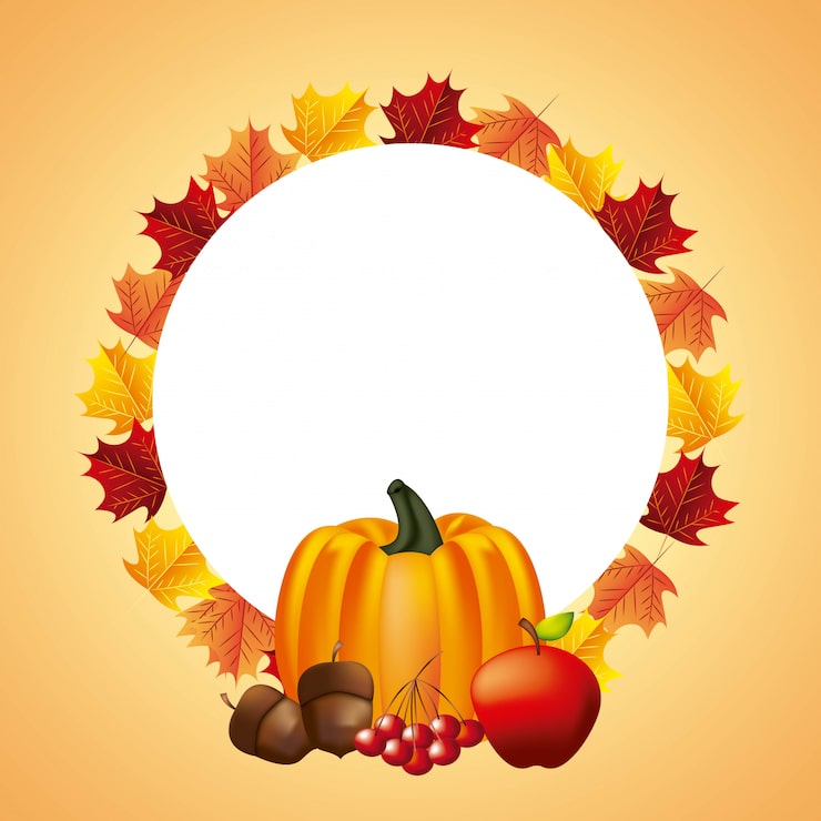 Gratis Vektor god thanksgiving-feiring
