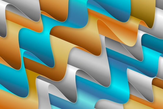 Gratis Vektor gradient 3d folder bakgrunn