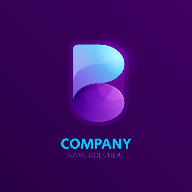 Gratis Vektor gradient b bokstav logo