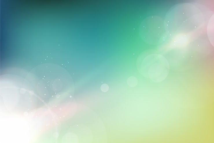 Gratis Vektor gradient bakgrunn med bokeh-effekt