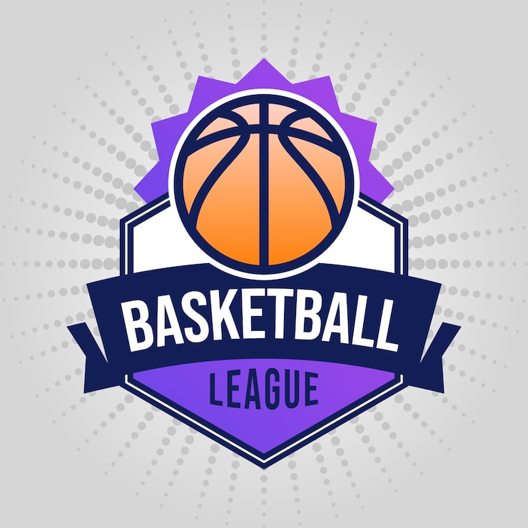 Gratis Vektor gradient basketball logo mal