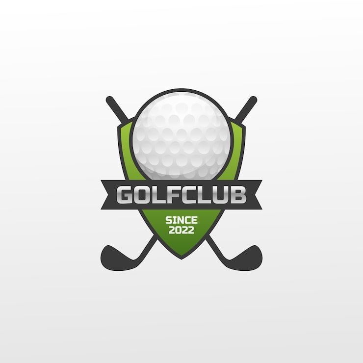 Gratis Vektor gradient golflogodesign