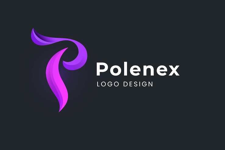 Gratis Vektor gradient p bokstav logo mal