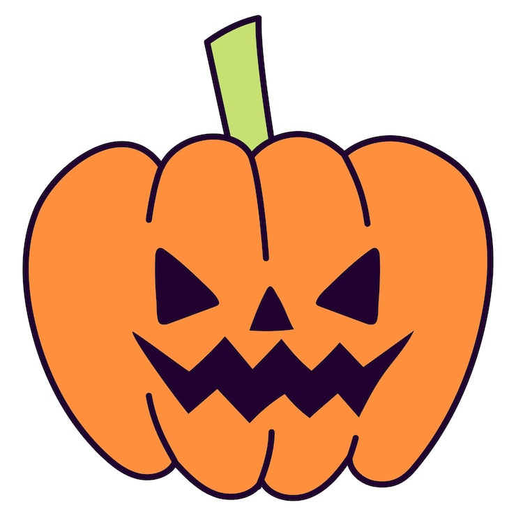 Gratis Vektor halloween gresskar med smilefjes ikon