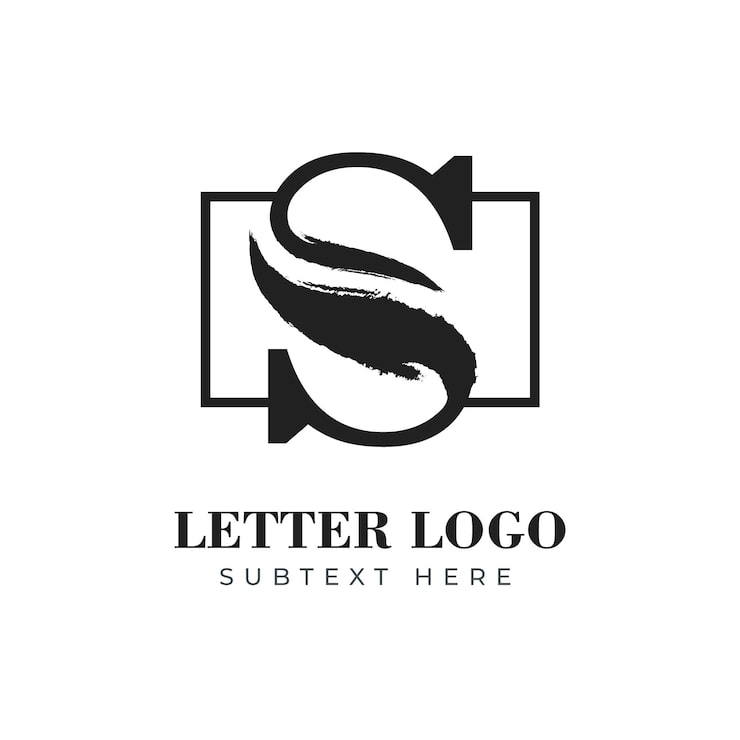 Gratis Vektor håndtegnet s logo mal
