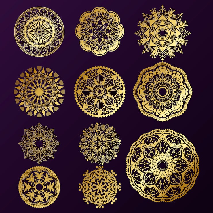 Gratis Vektor indisk mandala design