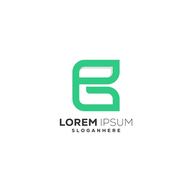 Gratis Vektor logokombinasjon av bokstaven g og grønn