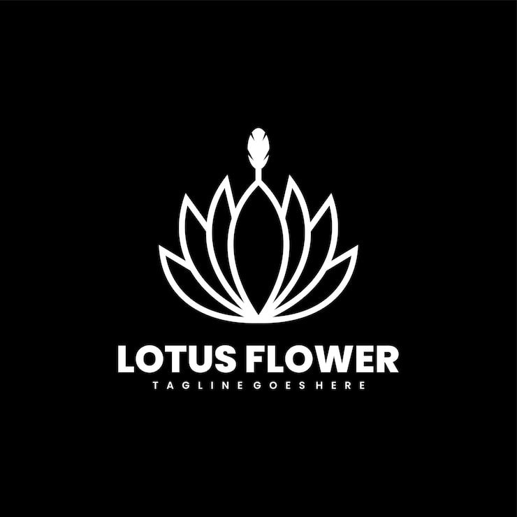 Gratis Vektor lotus-logo design