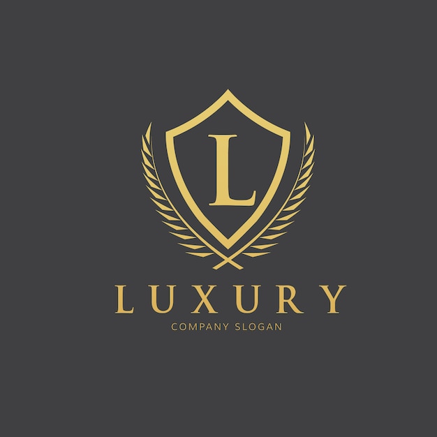 Gratis Vektor luksuriøs logodesign