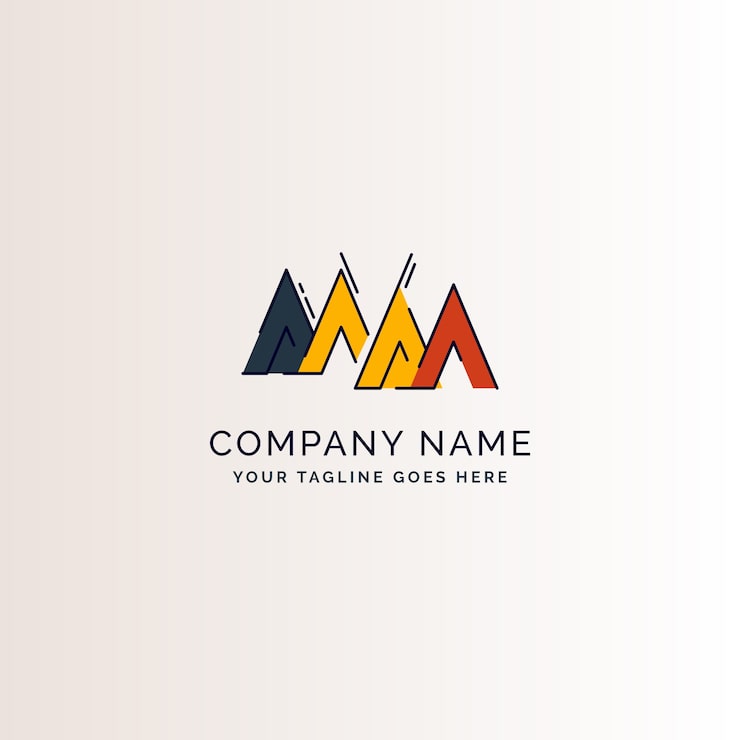 Gratis Vektor mal for flat design mm-logo