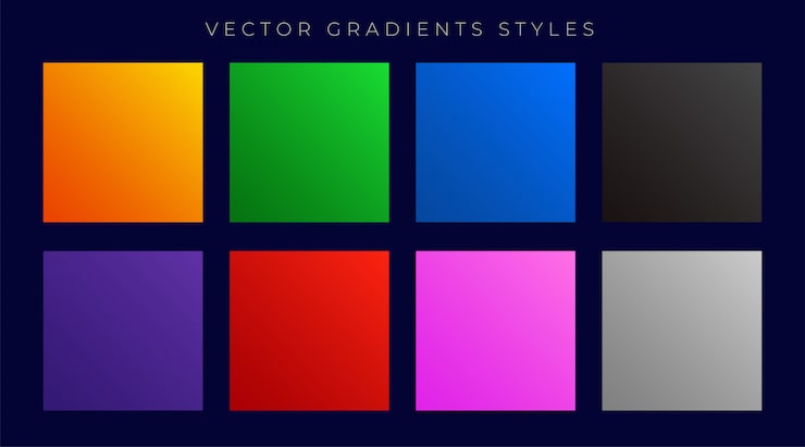 Gratis Vektor moderne lyse fargerike gradienter