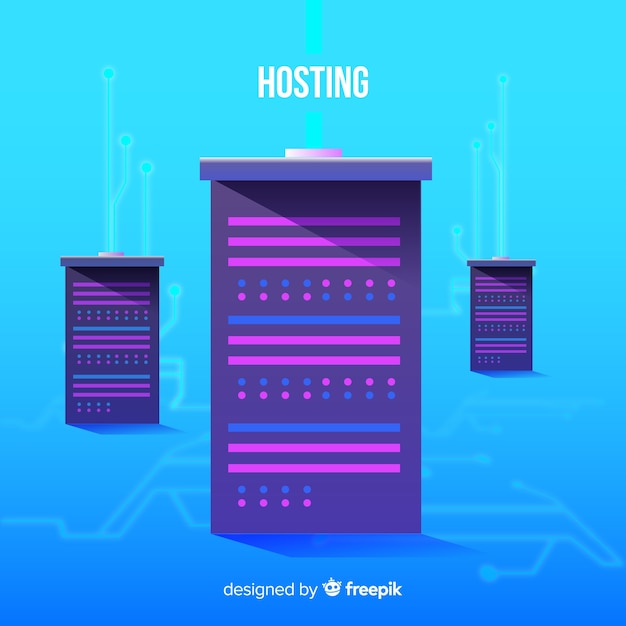 Gratis Vektor moderne webhotellkonsept