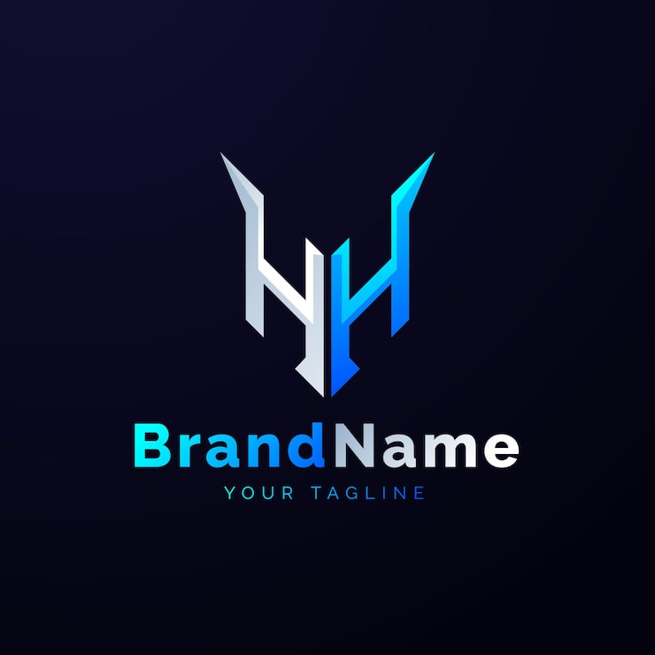 Gratis Vektor monogram logo designmal