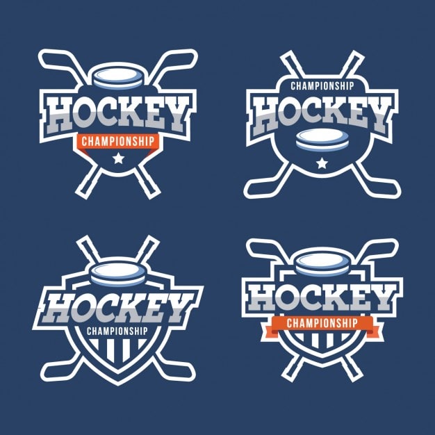Gratis Vektor samling av hockey-merker