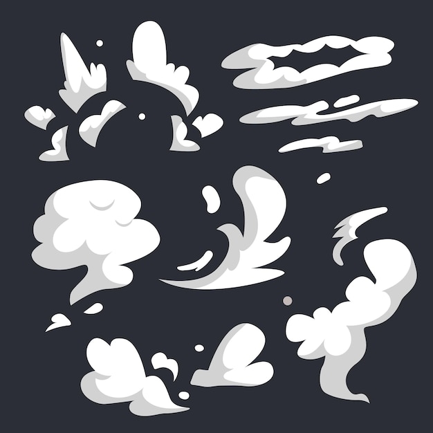 Gratis Vektor væreffekter i flat design