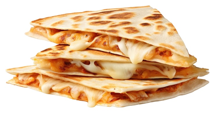 Photo png quesadilla quasedilla thực phẩm nền trắng