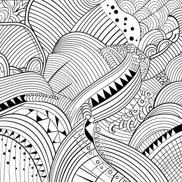 Photo zentastic 80's vibes trang tô màu phức tạp dành cho người lớn ở độ phân giải cao đường nét sạch vector c