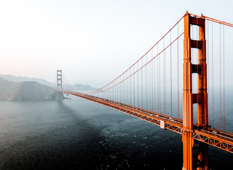 Miễn phí Photo ảnh chụp trên không của cầu cổng vàng san francisco