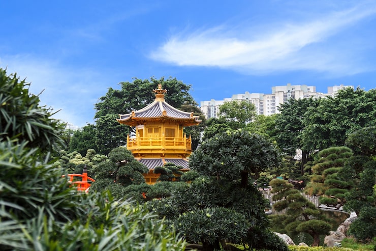 Miễn phí Photo chùa vàng tại nan lian garden