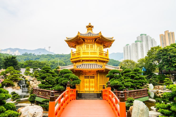 Miễn phí Photo đền chi lin trong vườn nan lian