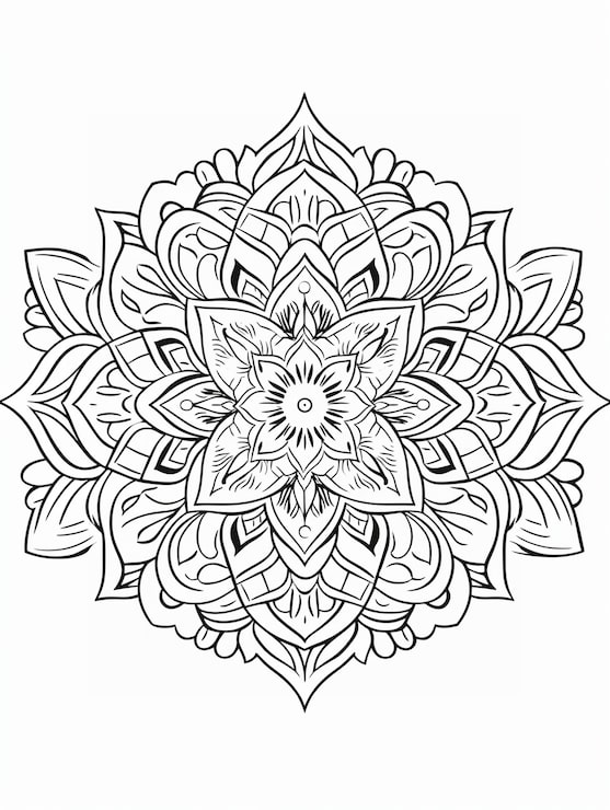 Miễn phí Photo hình minh họa mandala nghệ thuật đường nét