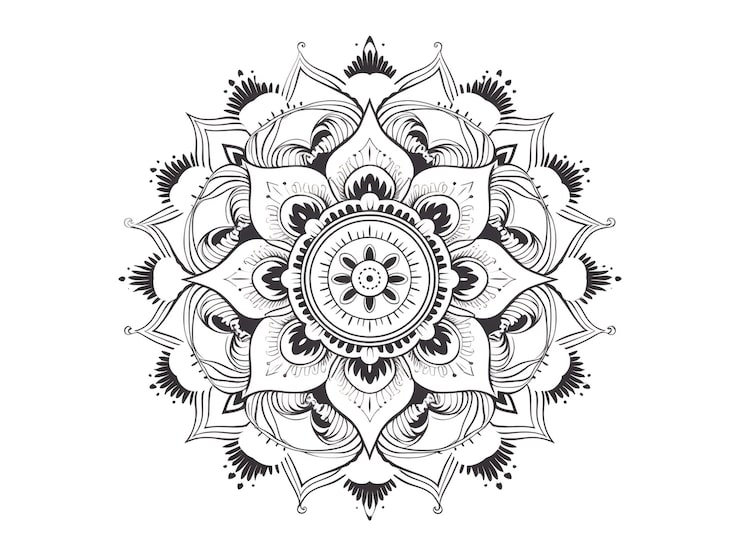 Miễn phí Photo hình minh họa mandala nghệ thuật đường nét