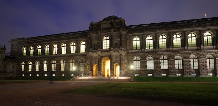 Miễn phí Photo phòng trưng bày tranh old masters ở dresden vào ban đêm