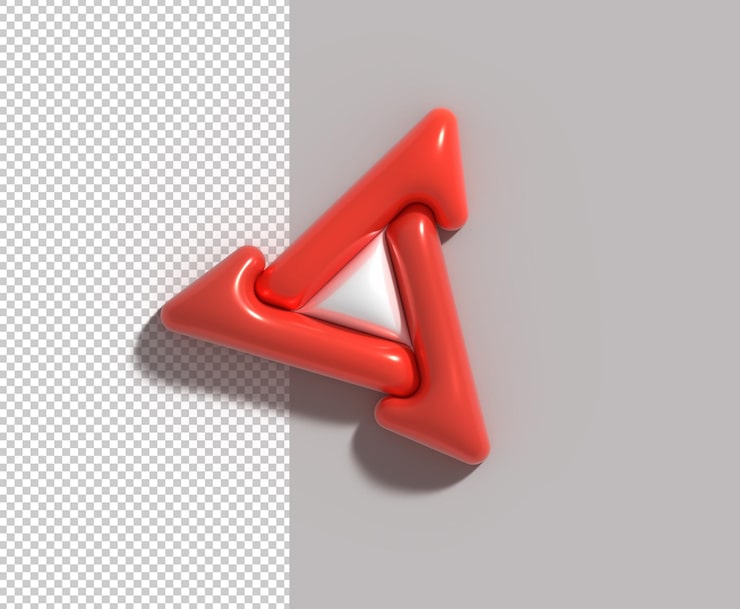 Ilmainen PSD abstrakti 3d-verkkologon typografinen läpinäkyvä psd
