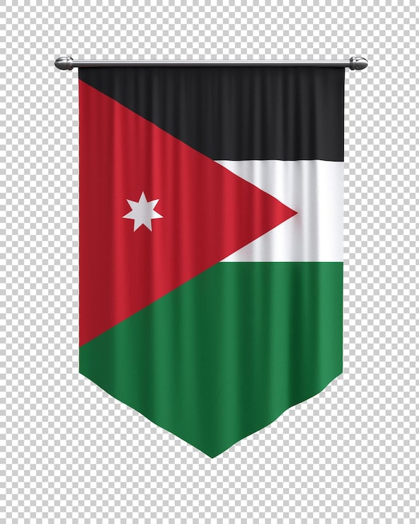 Ilmainen PSD jordanian lippubanneri