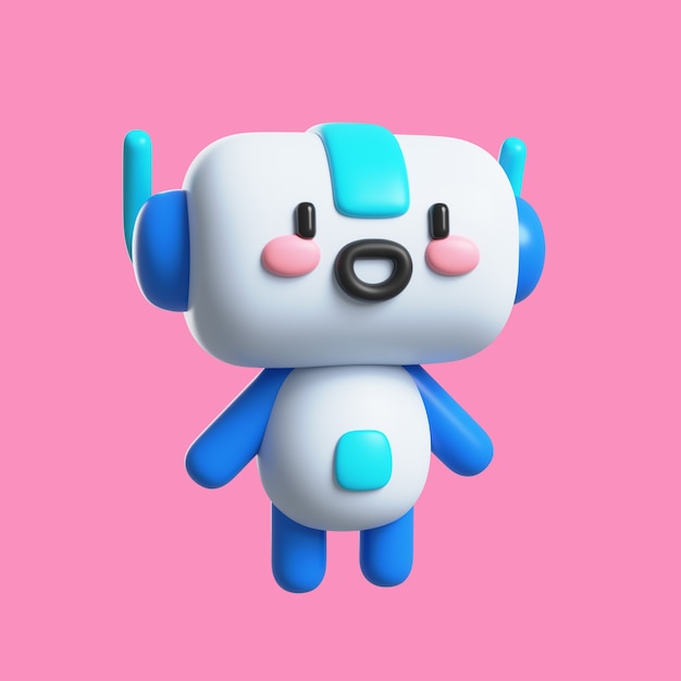 Ilmainen PSD kawaii 3d-objekti-ikoni