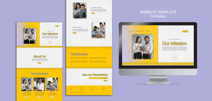 Ilmainen PSD missiomme web design -mallipohja