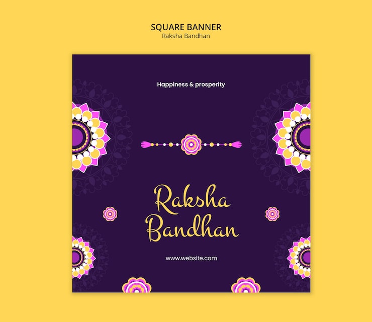 Ilmainen PSD raksha bandhan -mallipohjan design