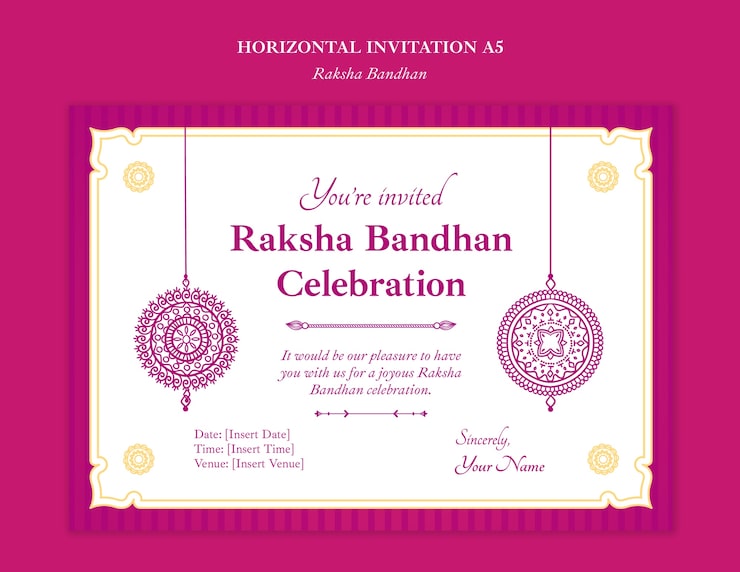 Ilmainen PSD raksha bandhan -tapahtuman mallipohja