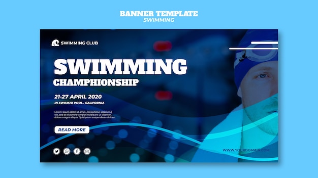 Ilmainen PSD uimallipohja bannerille