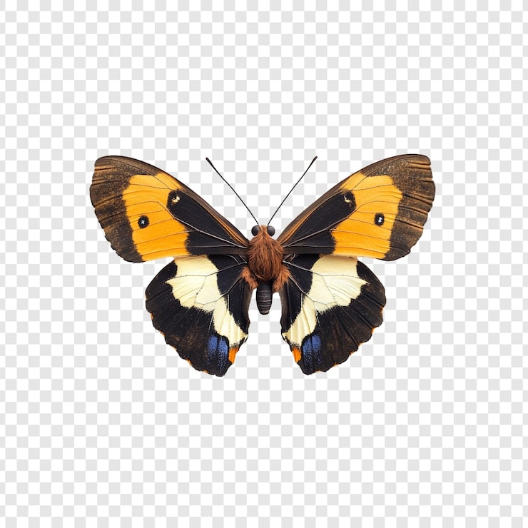Ilmainen PSD upea oranssi ja musta perhonen