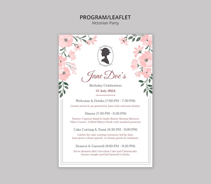 Ilmainen PSD victorian-juhlamallipohjan design