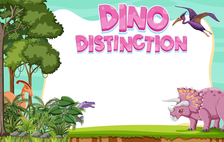 Ilmainen Vektori bannerimallipohjan design, jossa on dinosauruksia