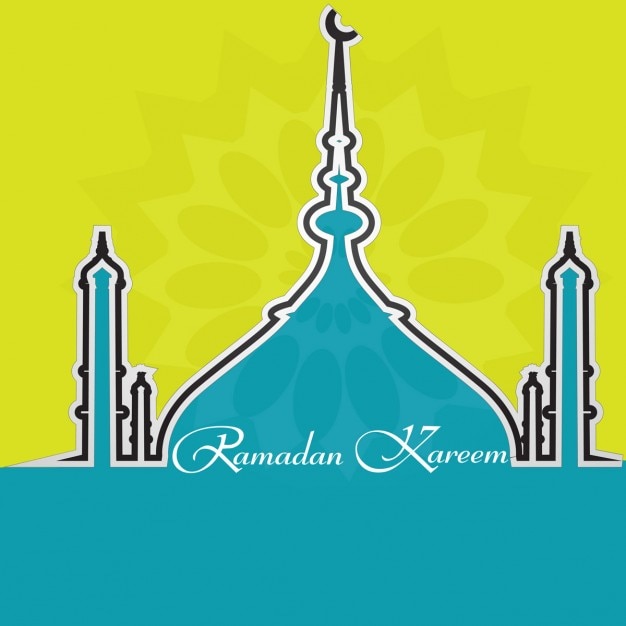 Ilmainen Vektori ramadan-taustadesign