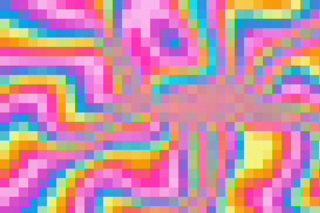Photo gratuit arrière-plan de pixels abstraits et colorés