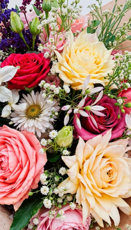 Photo gratuit beau bouquet de fleurs