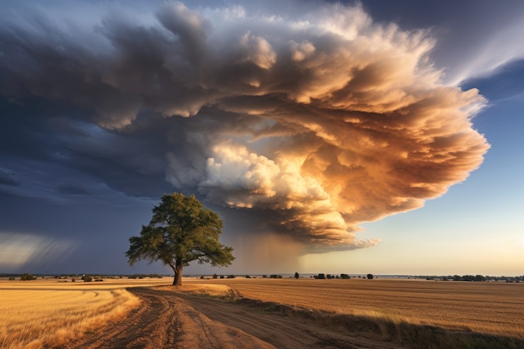 Photo gratuit beau paysage de nuages