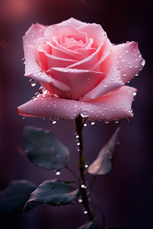 Photo gratuit une belle rose dans le studio.