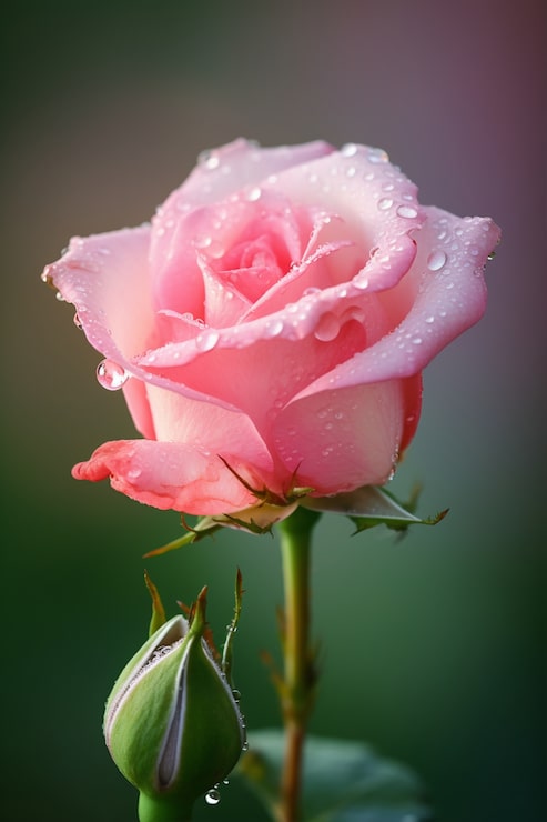 Photo gratuit une belle rose dans le studio.