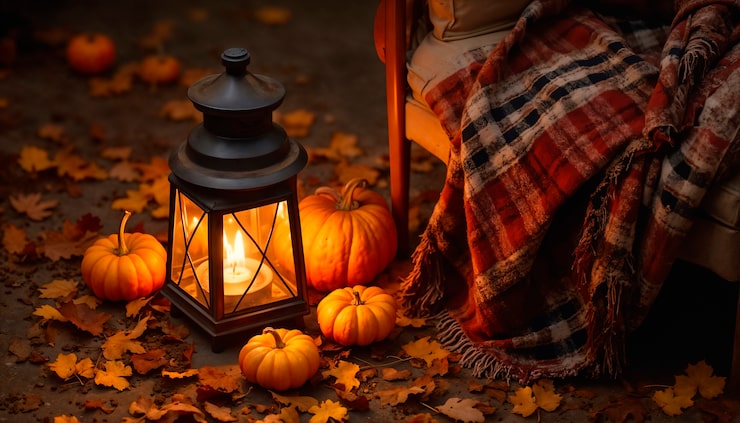 Photo gratuit une belle scène d'automne confortable