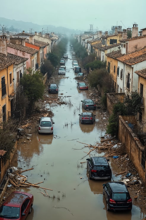 Photo gratuit une catastrophe naturelle
