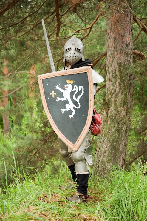 Photo gratuit un chevalier en armure